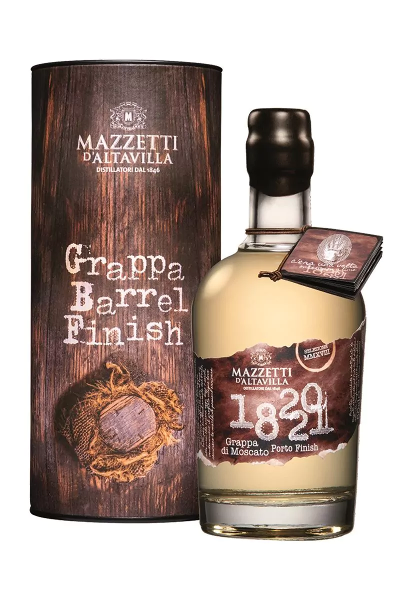 mazzetti grappa 1820 di moscato porto cask finish 0 5 l 293 10 - Die Welt der Weine