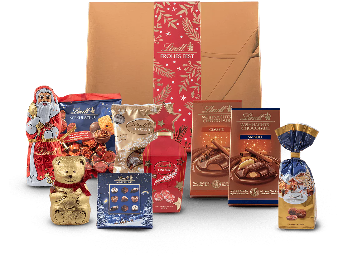 014979 Lindt Praesentbox Festliche Weihnachten 965g l - Die Welt der Weine