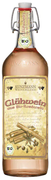kunzmann rose gluehwein bio vegan suess 1 l - Die Welt der Weine