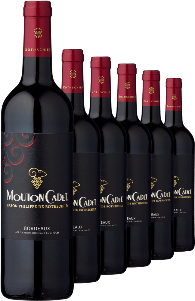 2020 Rothschild Mouton Cadet Rouge Bordeaux AOP im 6er Vorratspaket - Die Welt der Weine