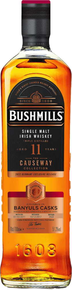 Bushmills Causeway Collection Banyuls Cask 11 Years Single Malt Irish Whiskey - Die Welt der Weine