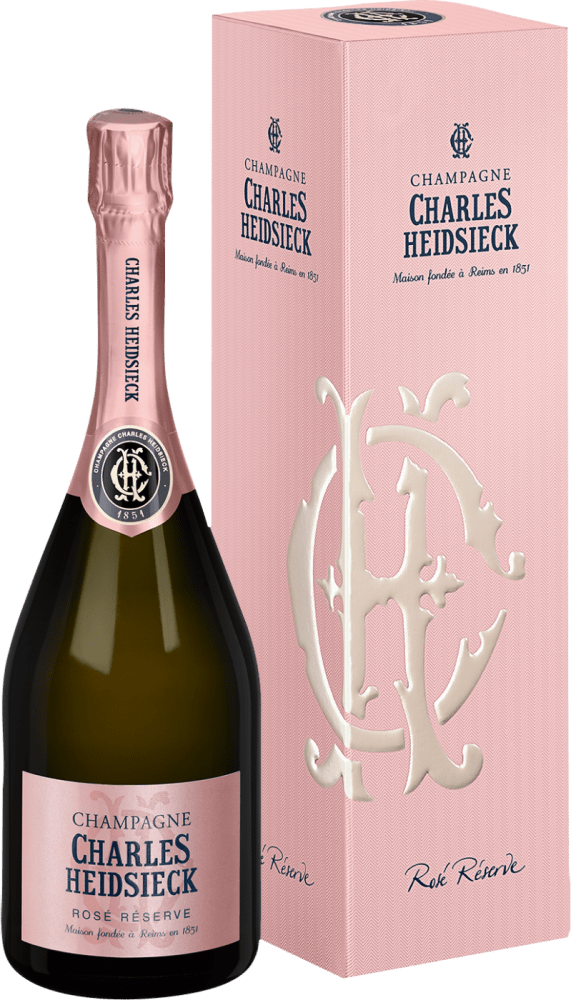 Charles Heidsieck Champagner Rose Reserve in Geschenkverpackung - Die Welt der Weine