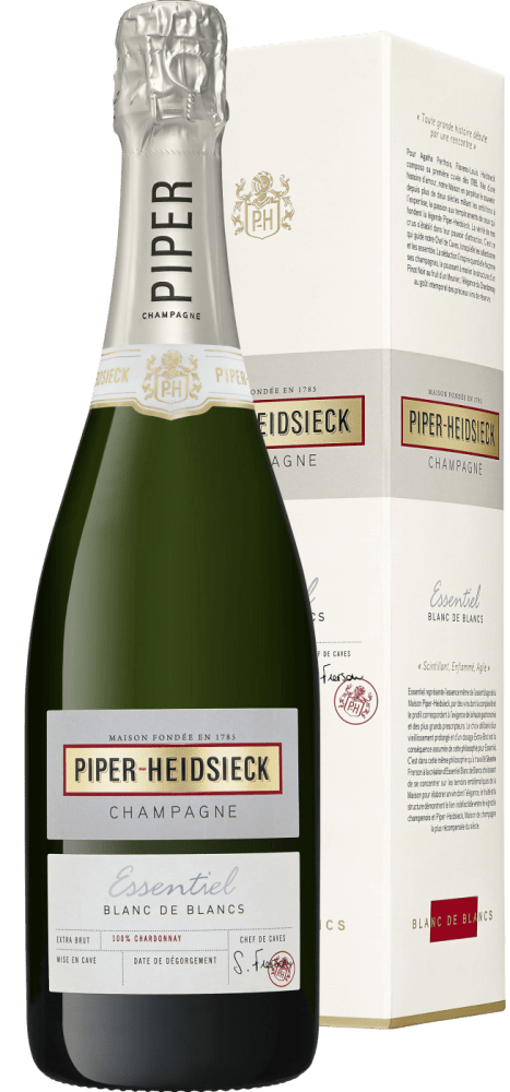 Piper Heidsieck Champagner Blanc de Blancs Essentiel in Geschenkverpackung - Die Welt der Weine