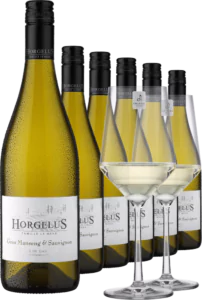 2023 Horgelus Gros Manseng Sauvignon im 6er Vorratspaket inkl. 2er Set Zwiesel Glas PURE - Die Welt der Weine