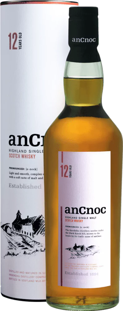 anCnoc 12 Years Old Highland Single Malt Scotch Whisky - Die Welt der Weine