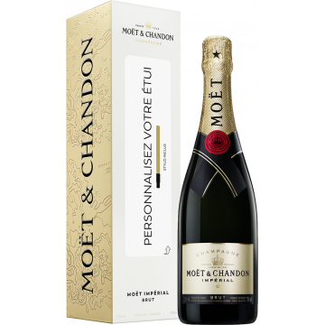 champagner moet chandon brut imperial etui individuell gestaltbar - Die Welt der Weine