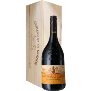 jeroboam chateauneuf du pape tradition 2020 chateau de la gardine caisse bois - Die Welt der Weine