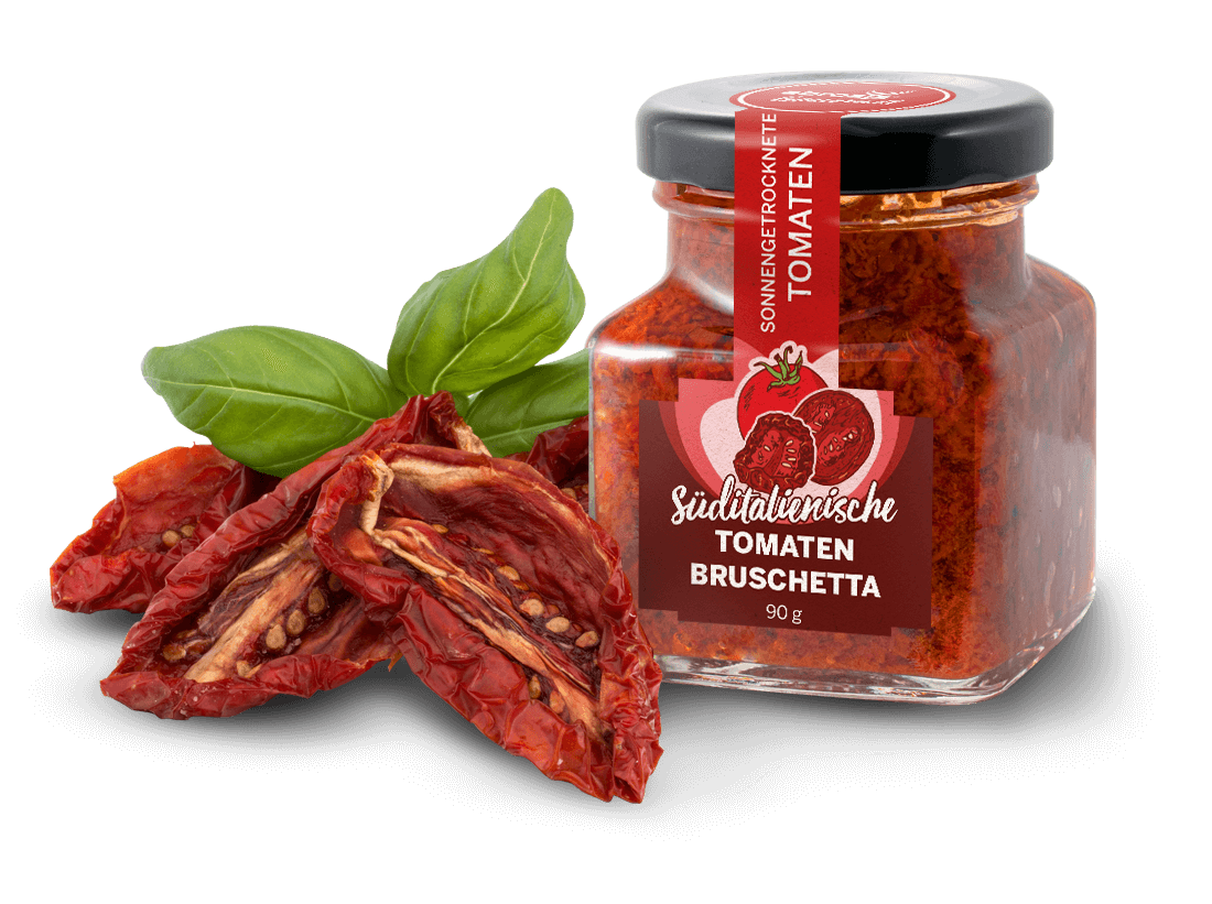 014713 ebrosia Gourmet Italienische Bruschetta Tomate 90 g l - Die Welt der Weine