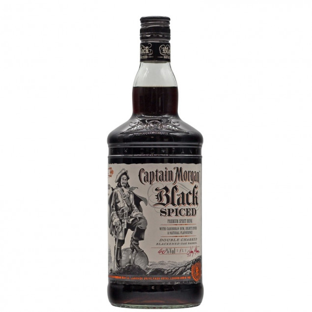 635989 captain morgan black spiced 1 liter 4325 - Die Welt der Weine