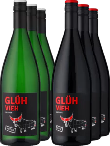 6er Paket Gemischtes Doppel Gluehvieh - Die Welt der Weine