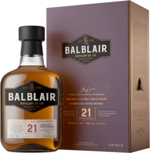 Balblair 21 Years Old Single Malt Scotch Whisky in Geschenkverpackung 1 - Die Welt der Weine