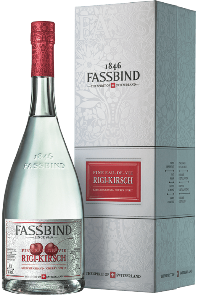 Fassbind Rigi Kirsch in Geschenkverpackung - Die Welt der Weine