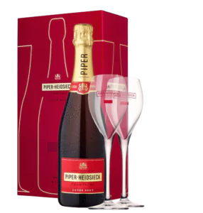 Piper Heidsieck Champagner Brut Geschenkset inkl. 2 Glaesern - Die Welt der Weine