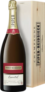 Piper Heidsieck Champagner Extra Brut Essentiel 15l Magnumflasche in der Holzkiste - Die Welt der Weine