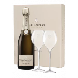 champagner louis roederer collection 243 geschenkset 2 glaser - Die Welt der Weine