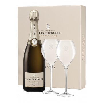 champagner louis roederer collection 243 geschenkset 2 glaser - Die Welt der Weine