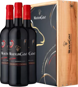 2020 Rothschild Mouton Cadet Rouge 90e Millesime – 3 Flaschen in der Holzkiste 1 - Die Welt der Weine