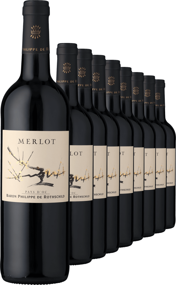 2022 Baron Philippe de Rothschild Merlot im 9er Vorratspaket - Die Welt der Weine