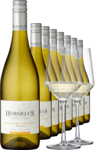 2022 Horgelus Blanc im 8er Vorratspaket inkl. 2er Set Zwiesel Glas PURE - Die Welt der Weine