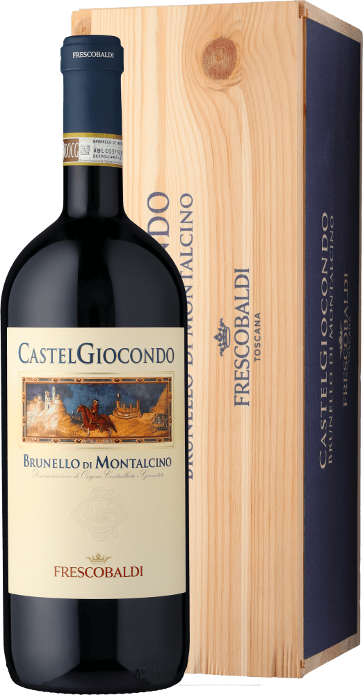 CastelGiocondo Brunello di Montalcino 15l Magnumflasche in der Holzkiste - Die Welt der Weine