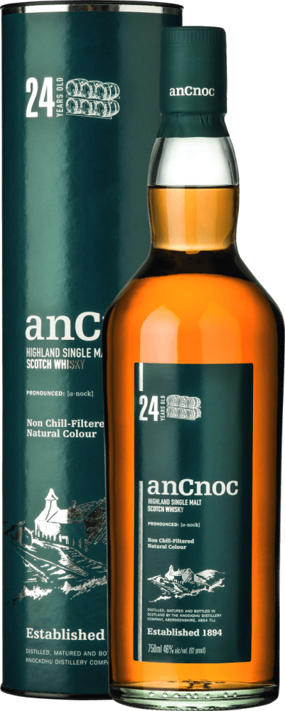 anCnoc 24 Years Old Highland Single Malt Scotch Whisky 1 - Die Welt der Weine