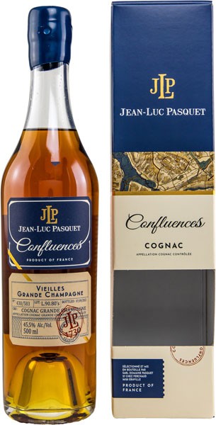 jean luc pasquet cognac confluences vieilles grande champagne 455 vol 05 l - Die Welt der Weine